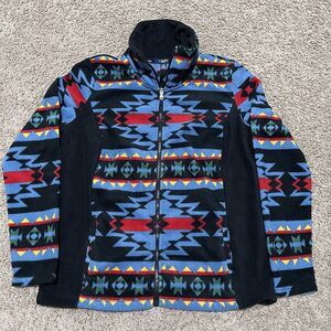Iconic Vintage RALPH LAUREN Chaps Full Zip AZTEC western Fleece jacket